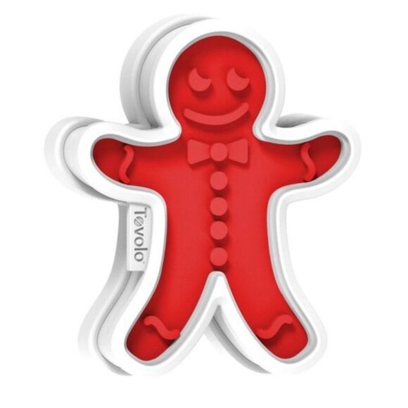 Tovolo Gingerbread Boy Cookie Cutter and 6 Stamps - Picture 4 of 12